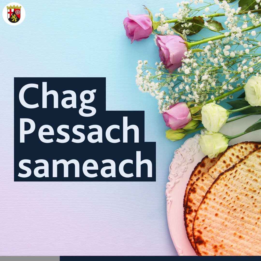 Text auf Grafik: Chag Pessach sameach 