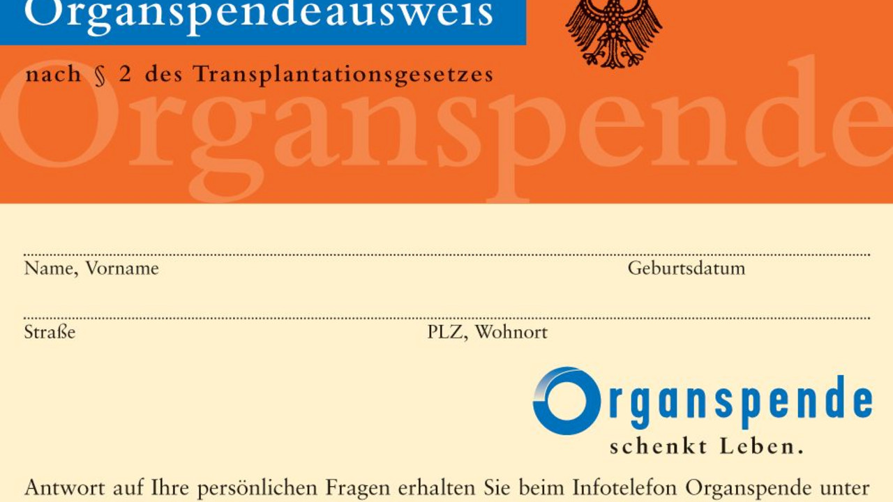 Organspendeausweis