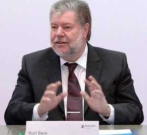Ministerpräsident Kurt Beck; Bild: Sämmer