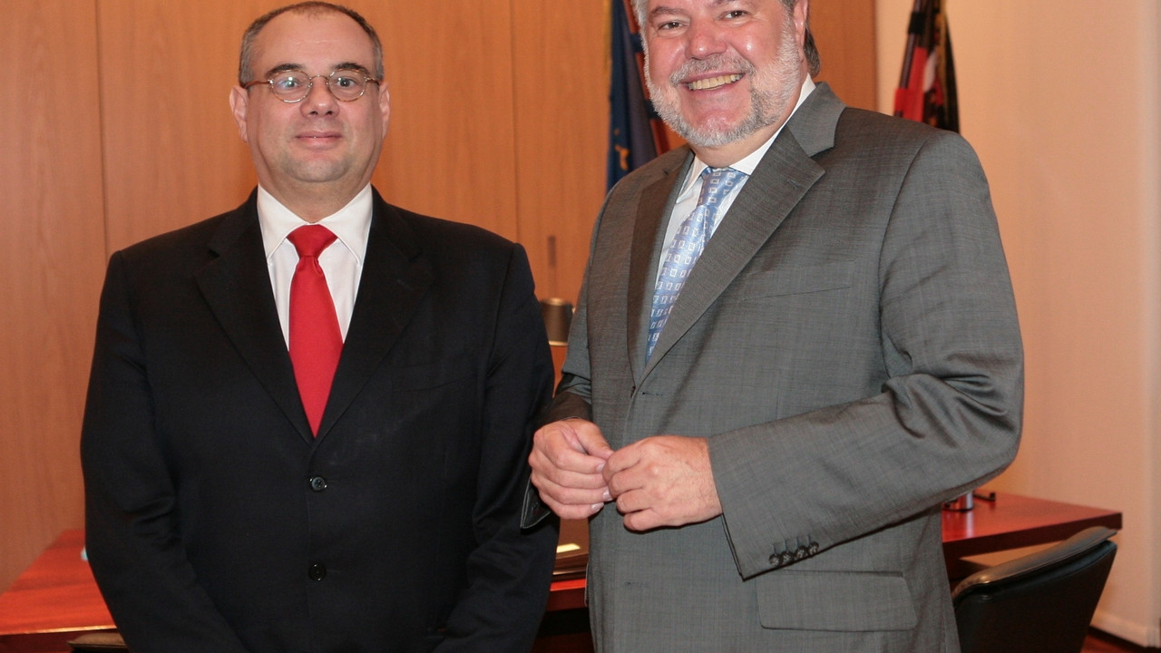 Ministerpräsident Beck mit Generalkonsul Lanapats; Bild: Pipprich