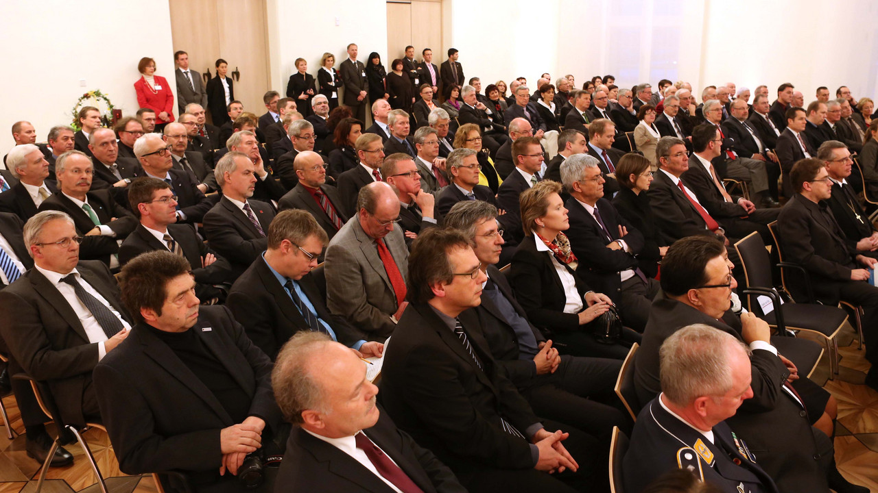 Das Gäste im Festsaal der Staatskanzlei; Bilder: Alexander Sell / © Staatskanzlei