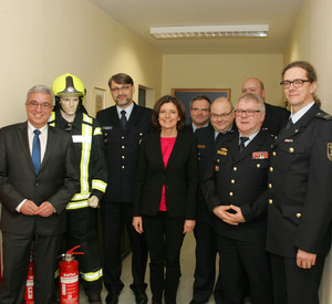 Ministerpräsidentin Malu Dreyer und Innenminister Roger Lewentz beim Landesfeuerwehrverband in Koblenz