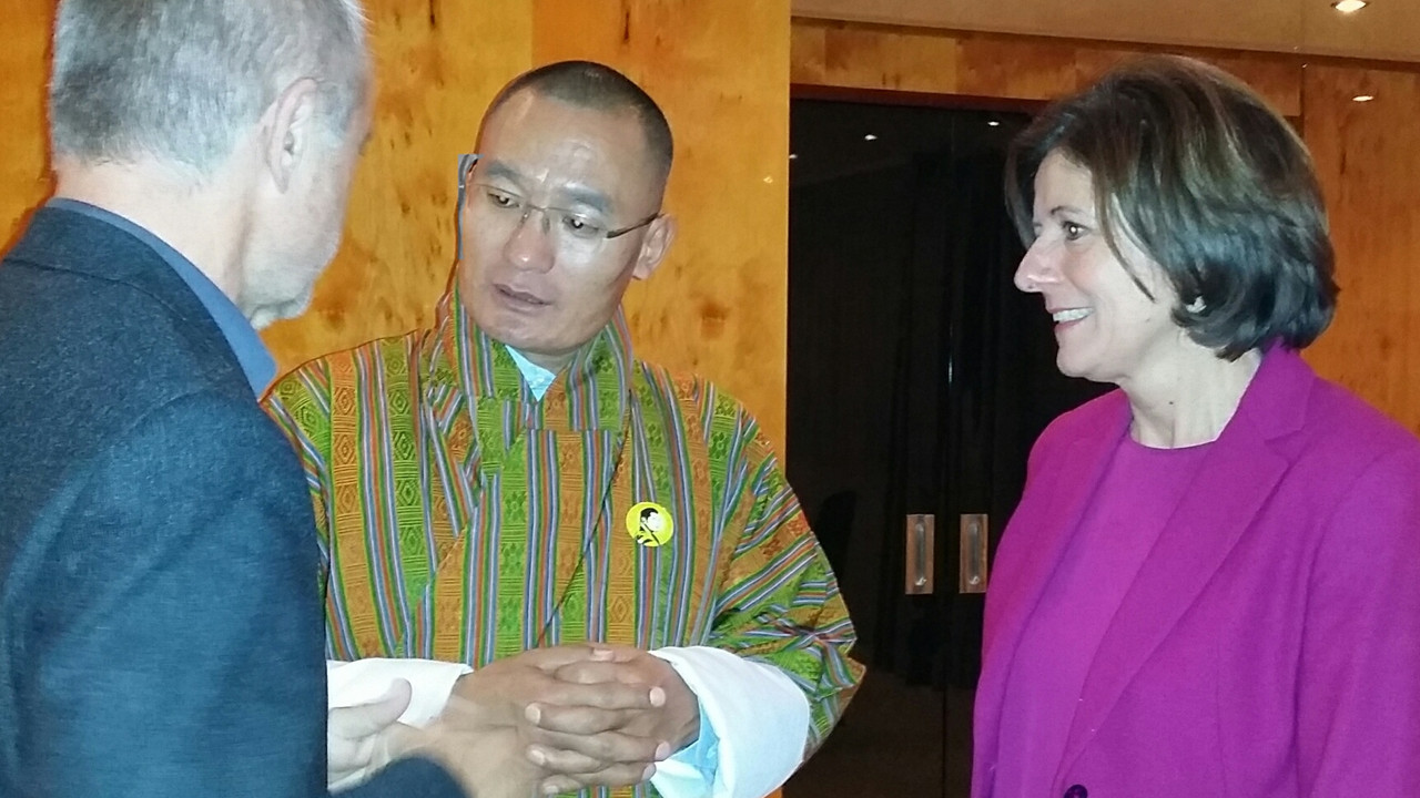 Treffen von Ministerpräsidentin Malu Dreyer mit dem Premierminister des Königreichs Bhutan, Lyonchhen Tshering Tobgay.