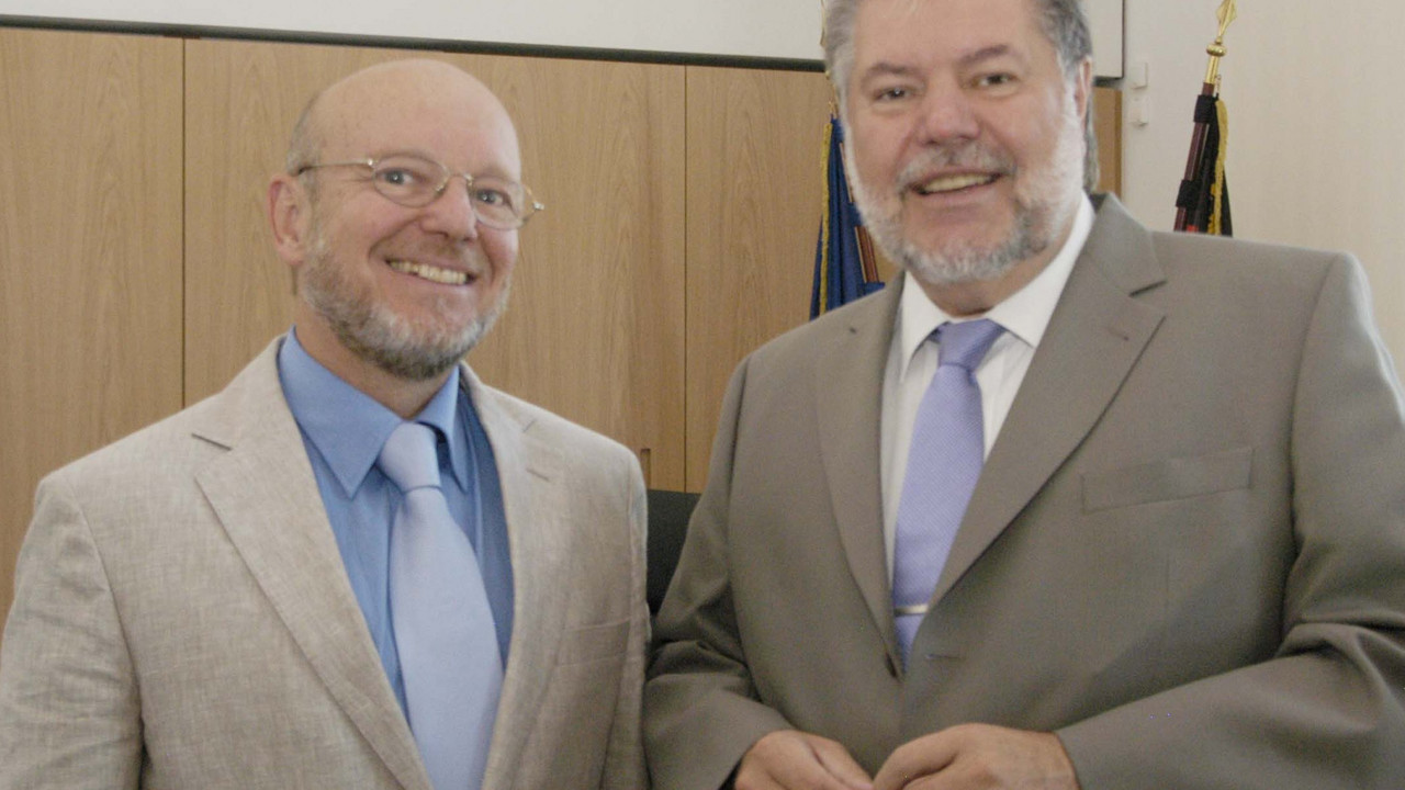 Kirchenrat Posern und Miniterpräsident Beck; Bild: Wolf