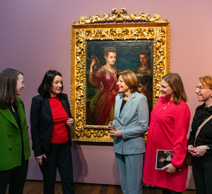Ministerpräsidentin Malu Dreyer bei der Ausstellungseröffnung ‚Maestras – Malerinnen 1500 bis 1900‘.