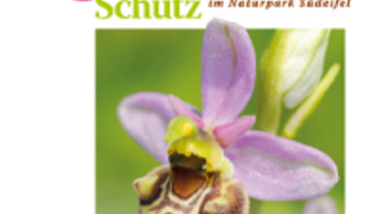 Broschürentitel Orchideenschutz;