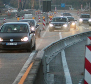 Baustelle an der Autobahn