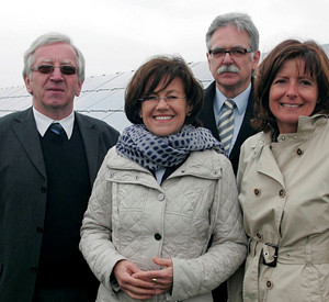 Einweihung der Solaranlage; Bild: ddp