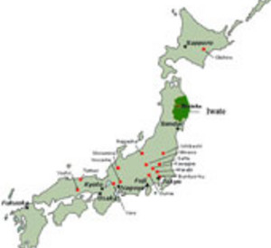 Karte Iwate