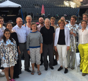 Ministerpräsidentin Malu Dreyer zu Gast bei einer Arbeitsprobe der Nibelungen-Festspiele