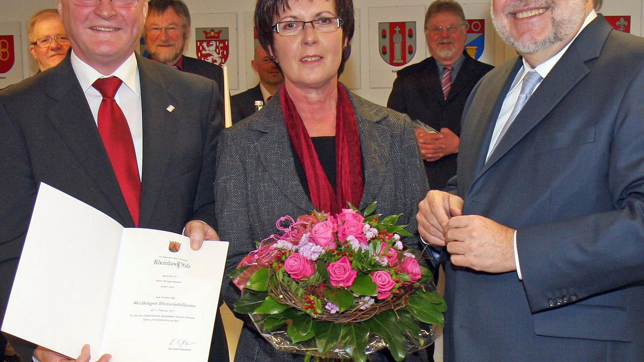 Dankurkunde für Josef Junk; Bild: Schaal