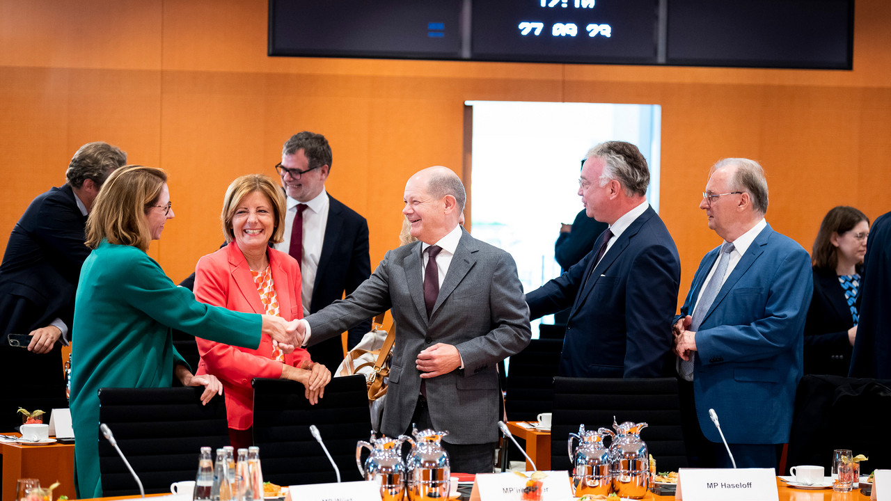 Spitzengespräch Chemie mit Bundeskanzler Olaf Scholz