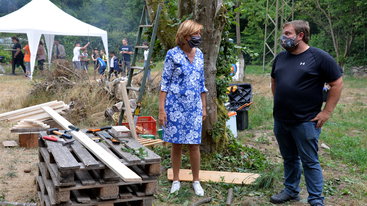 Besuch der Ferienmaßnahme "Adventure World" des Palais e.V. im Rahmen der "Im Land daheim-Sommerreise" von Ministerpräsidentin Malu Dreyer.