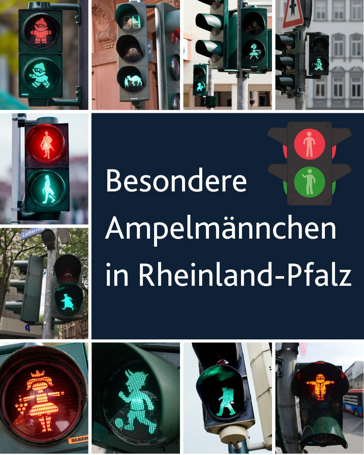 Besondere Ampelmännchen in Rheinland-Pfalz