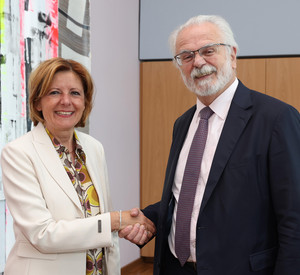 Malu Dreyer empfängt Roberto Jaguaribe Gomes de Mattos