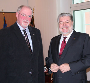Präses Oelschläger und Ministerpräsident Beck; Bild: Hoffmann