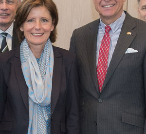 Vertreter der American Chamber of Commerce trafen Ministerpräsidentin Malu Dreyer und Wirtschaftsministerin Eveline Lemke in der Staatskanzlei; Bild: Pulkowski