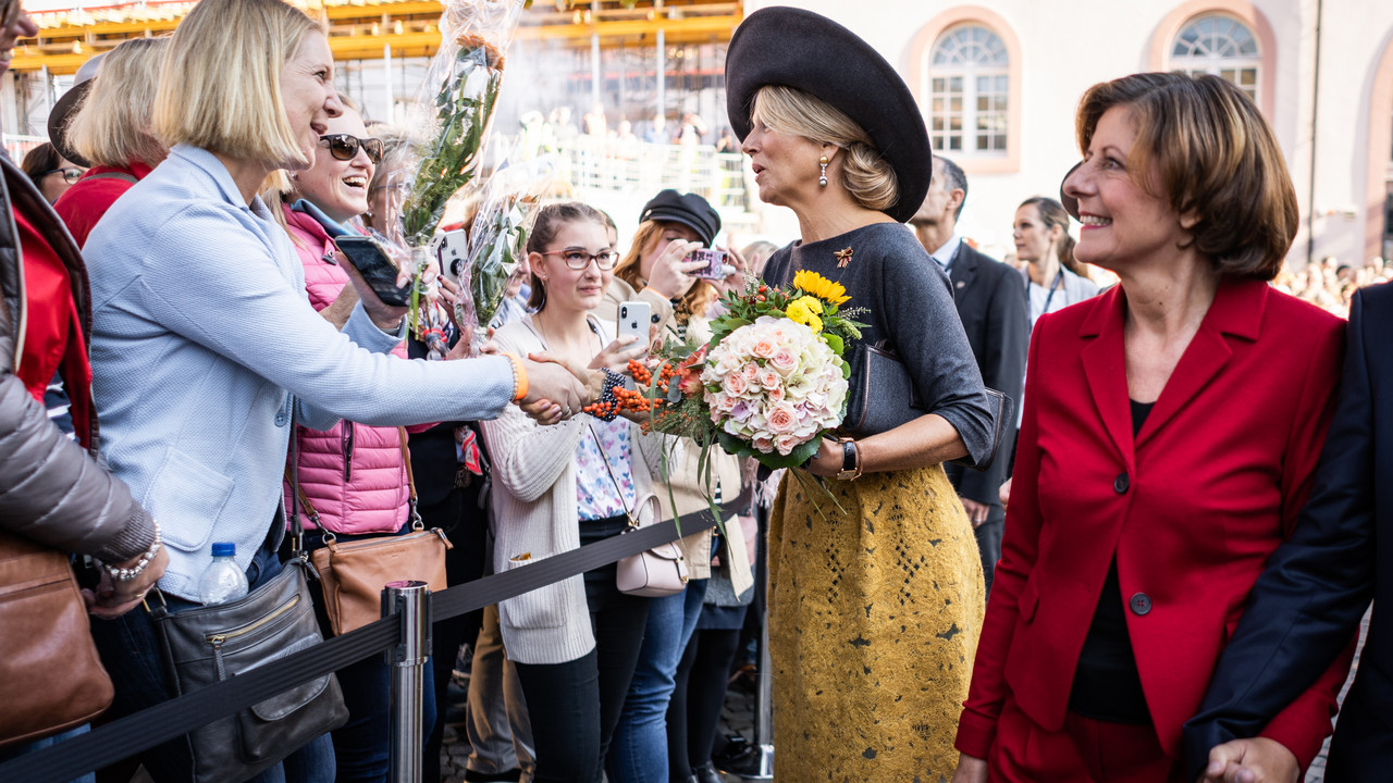 Besuch niederländisches Königspaar Staatskanzlei Mainz