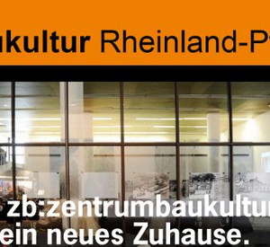 Flyer des „zentrumBaukultur"; Bild: Architektenkammer Rheinland-Pfalz