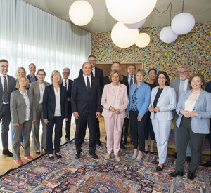 Ministerrat mit Malu Dreyer beim Treffen mit Vorstand BASF.