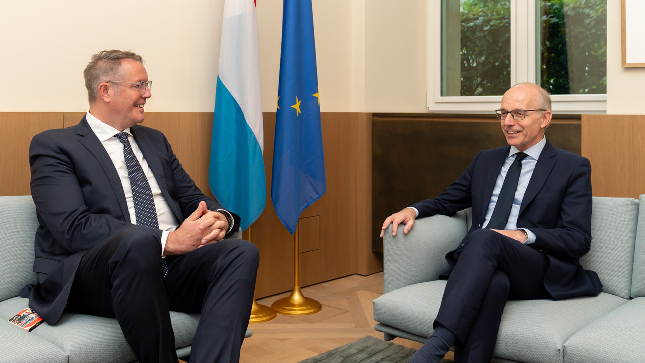 Ministerpräsident Alexander Schweitzer und der luxemburgische Premierminister Luc Frieden