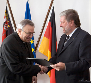 Kardinal Lehmann und Kurt Beck;  Bild: Stk Archiv