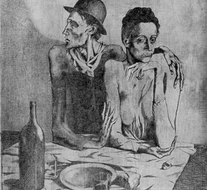 Pablo Picasso: Das karge Mahl; Bild: Succession Picasso – VG Bild-Kunst, Bonn 2011