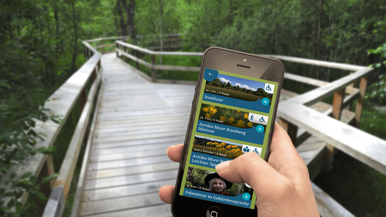 Jederzeit digital Natur erleben, auch barrierefrei im Nationalpark