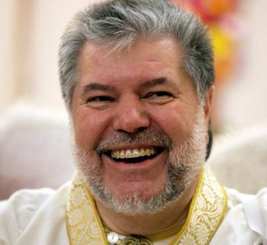 Ministerpräsident Beck als Engel bei der Landtagsfastnacht; Bild: dpa