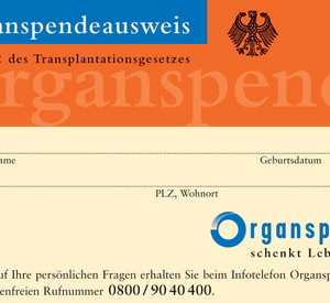 Organspendeausweis