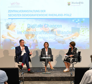 Malu Dreyer und Alexander Schweitzer 6. Demografiewoche RLP