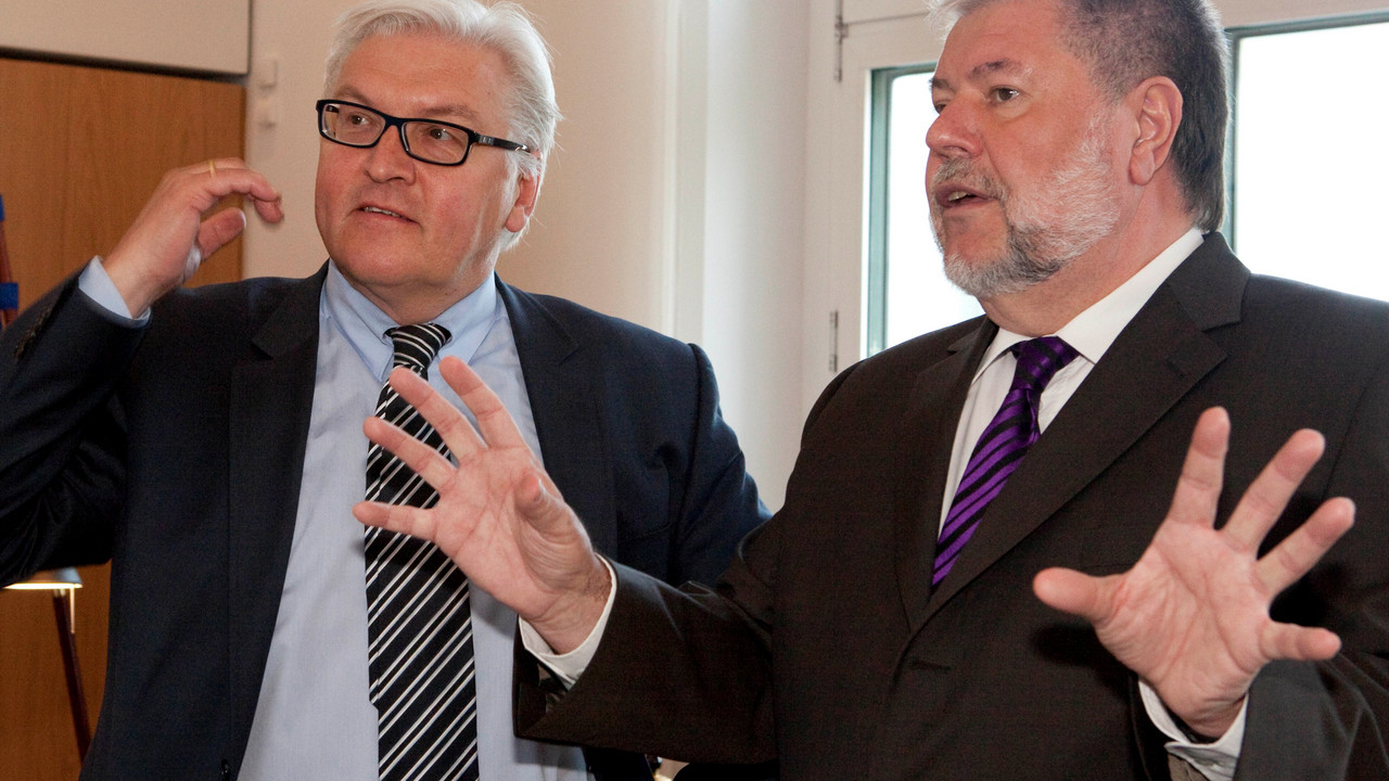 Gespräch Steinmeier und Beck; Bild: Bauer