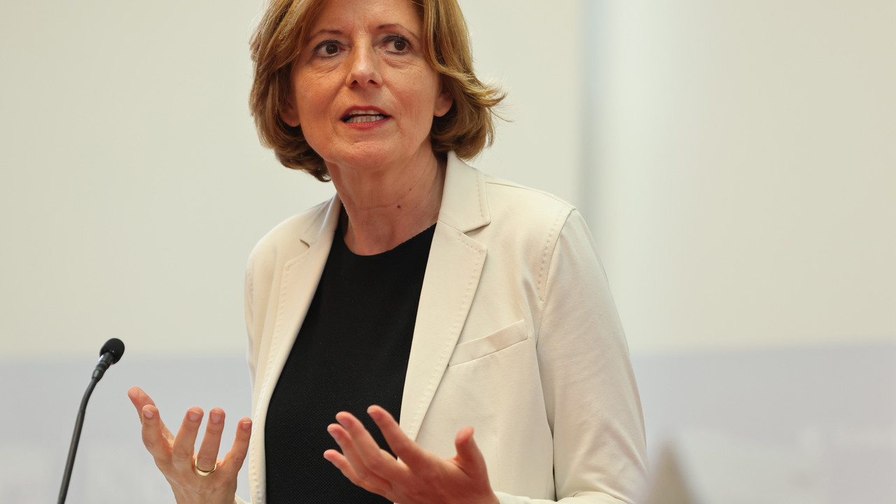 Ministerpräsidentin Malu Dreyer bei einer Pressekonferenz