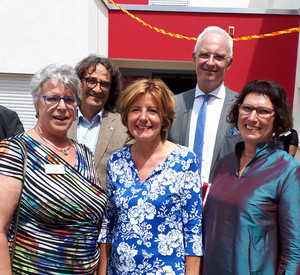 Ministerpräsidentin Malu Dreyer bei der Einsegnungsfeier des SKF-Dorfes Trier