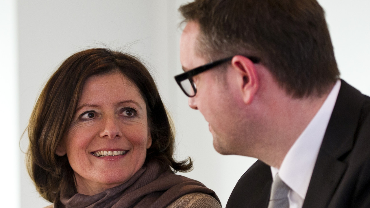 Ministerpräsidentin Malu Dreyer und Arbeitsminister Alexander Schweitzer; Bild: dpa-Archiv