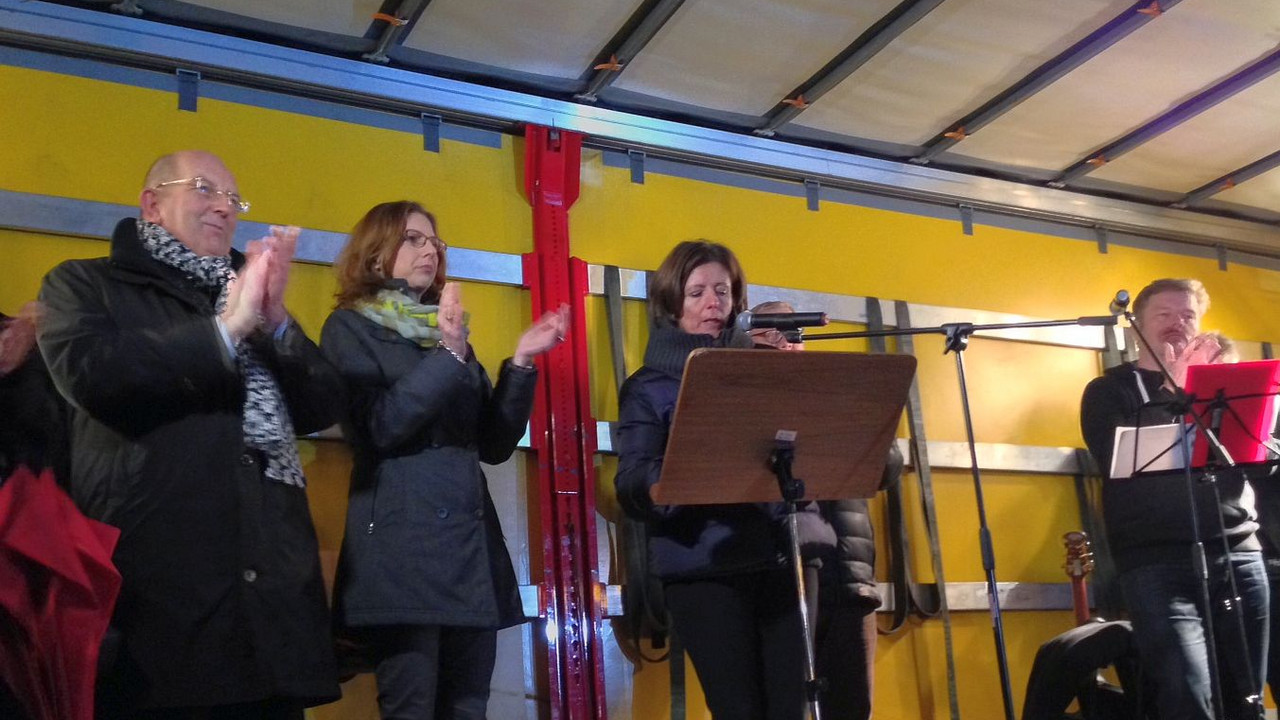 Ministerpräsidentin Malu Dreyer bei der Demonstration des Wäller Bündnisses für Menschlichkeit und Toleranz