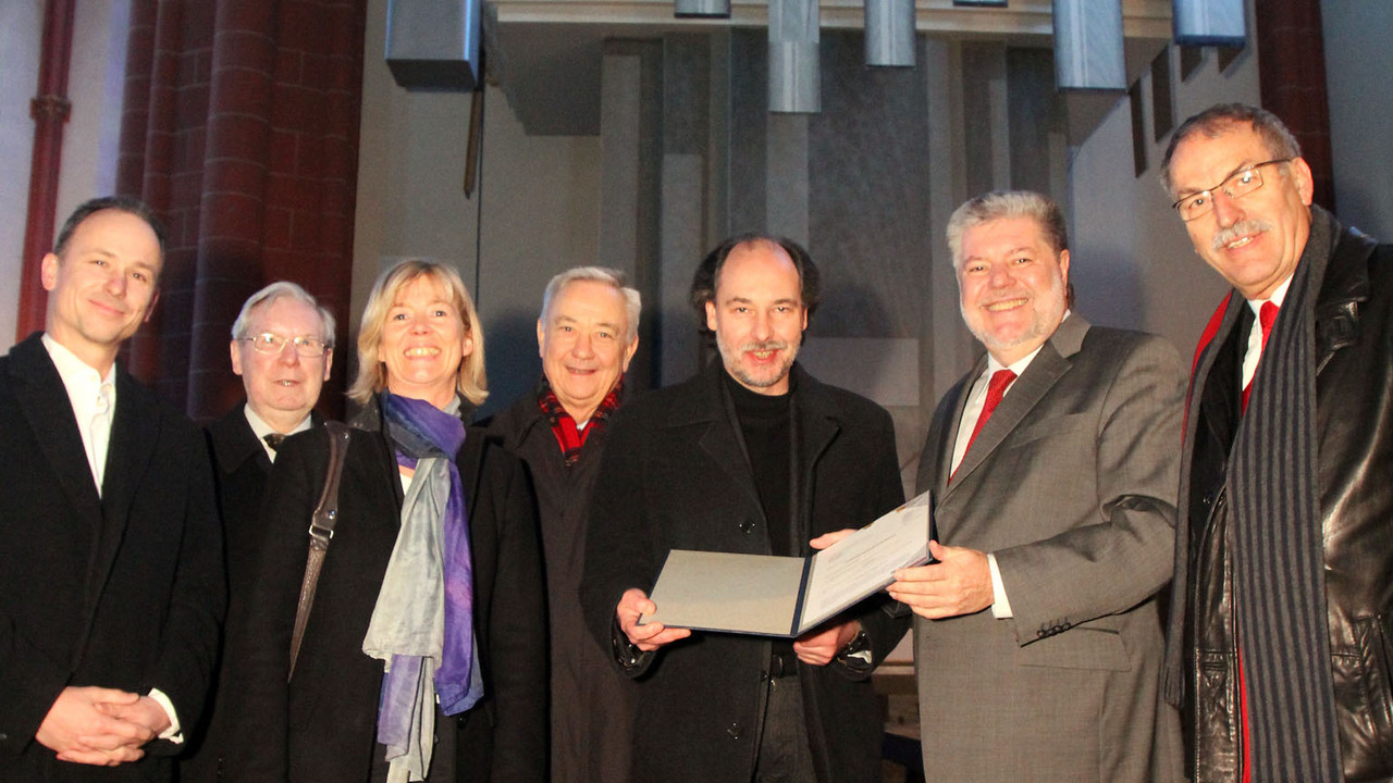 Unterstützung für die neue Orgen in St. Stephan; Bild: Sämmer