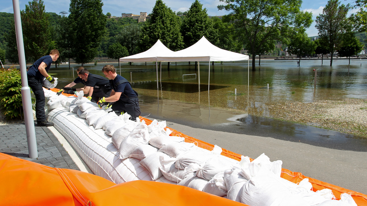 Hochwasserschutz in Koblenz im Jahr 2013