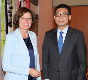 Antrittsbesuch von Generalkonsul Wang