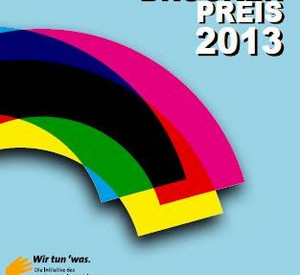 Ausschnitt aus dem Flyer zur Ausschreibung des Brückenpreises 2013; Bild: Staatskanzlei