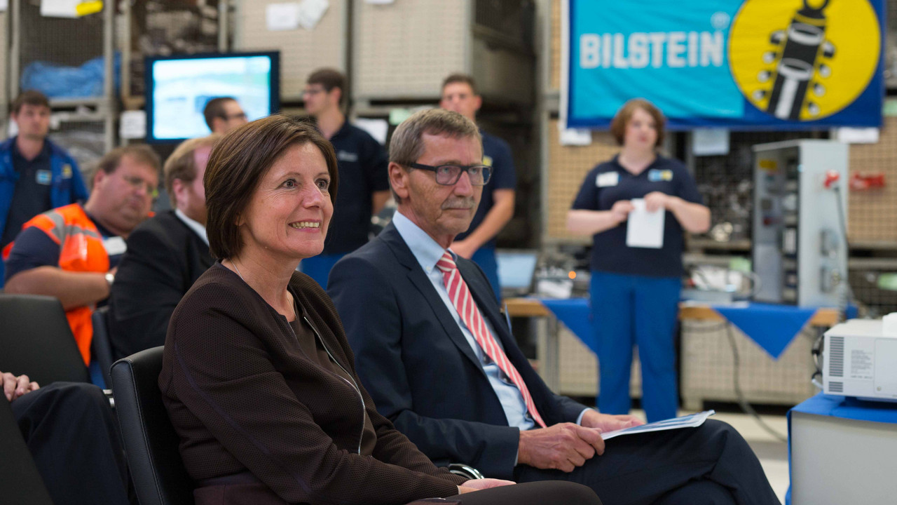 Besuch der ThyssenKrupp Bilstein GmbH in Mandern; Foto: Piel / © Staatskanzlei