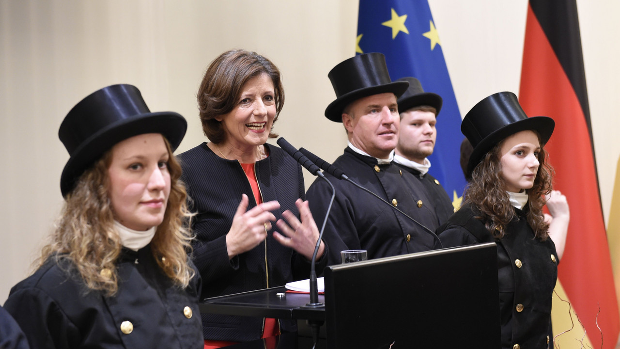 Ministerpräsidentin Malu Dreyer beim Neujahrsempfang in der Staatskanzlei