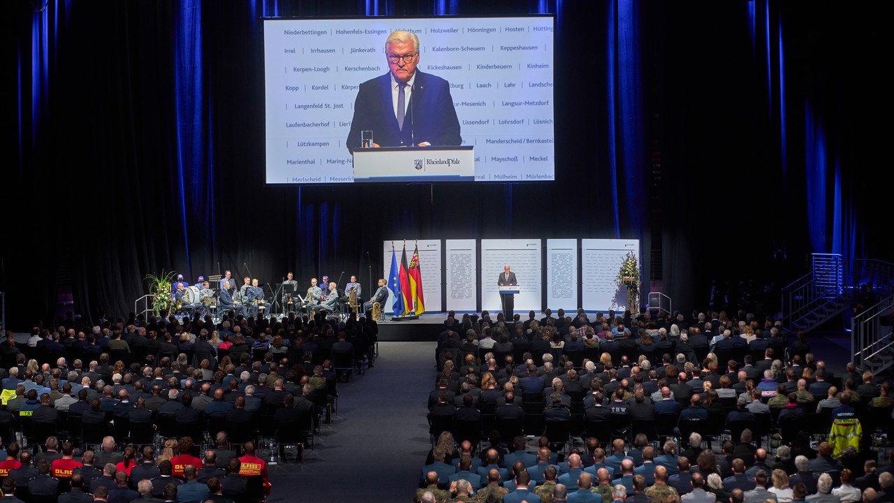 Staatsakt zum Gedenken der Opfer der Flutkatastrophe