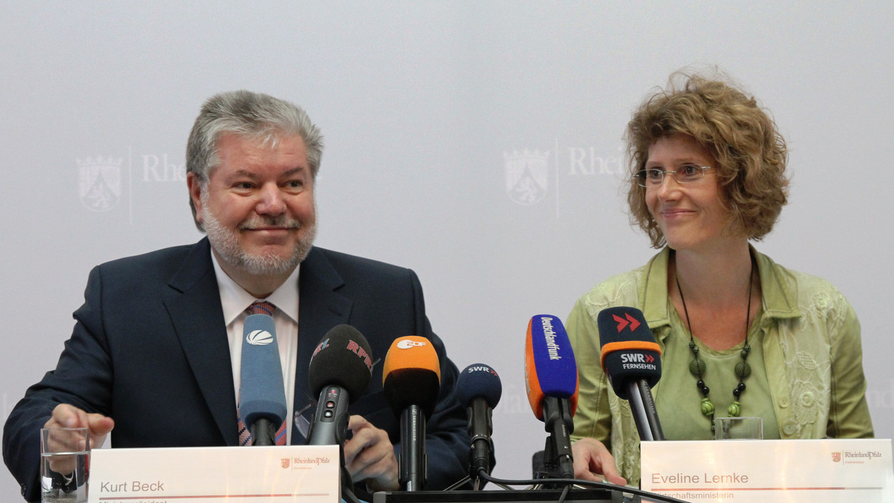 Kurt Beck und Eveline Lemke: Bild: Sämmer