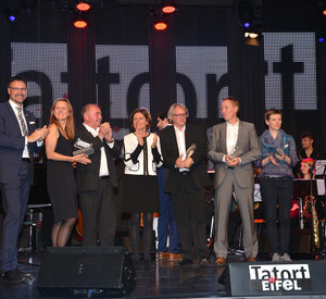 Ministerpräsidentin Malu Dreyer bei der Abschlussgala des Krimifestivals "Tatort Eifel"