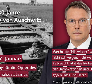 Ministerpräsident Alexander Schweitzer zum Gedenktag am 27. Januar