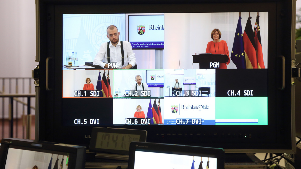 Pandemiebedingt fand der Neujahrsempfang als digitales Format statt 