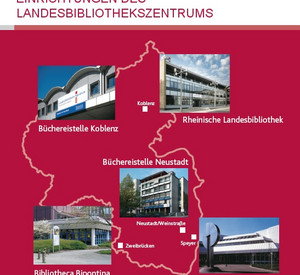 Karte mit den Standorten des Landesbibliothekszentrums Rheiland-Pfalz; Bild: LBZ