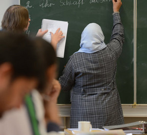 Die Sprach- und Orientierungskurse für Flüchtlinge haben begonnen; Bild: dpa
