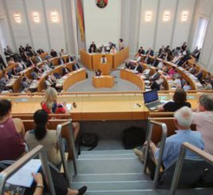 Ministerpräsidentin Malu Dreyer im Landtag; Bild: dpa
